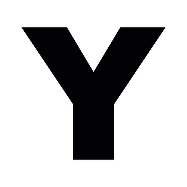 Plakletter | Y - Arial Black | Zwart