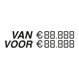 Van-Voor met prijs