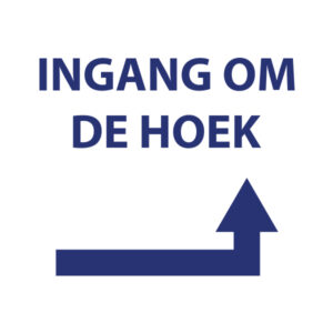 Ingang om de hoek zonder kader (rechts)