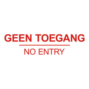 Geen toegang