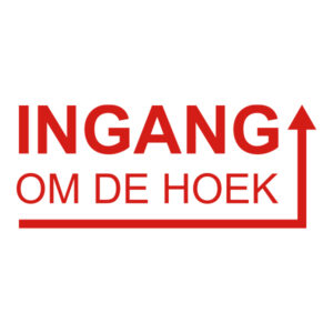 Ingang om de hoek horizontaal rechts