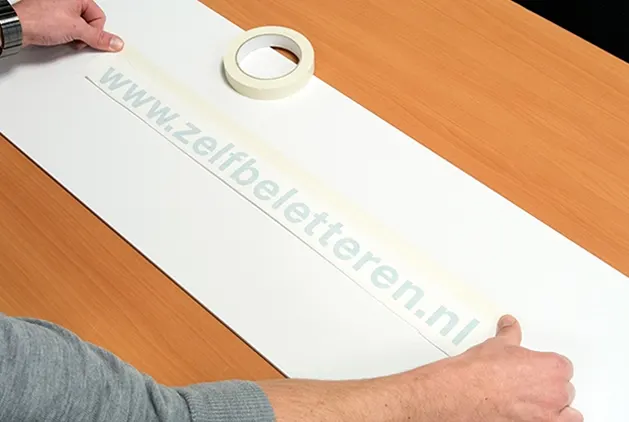 Plak instructie stap 3